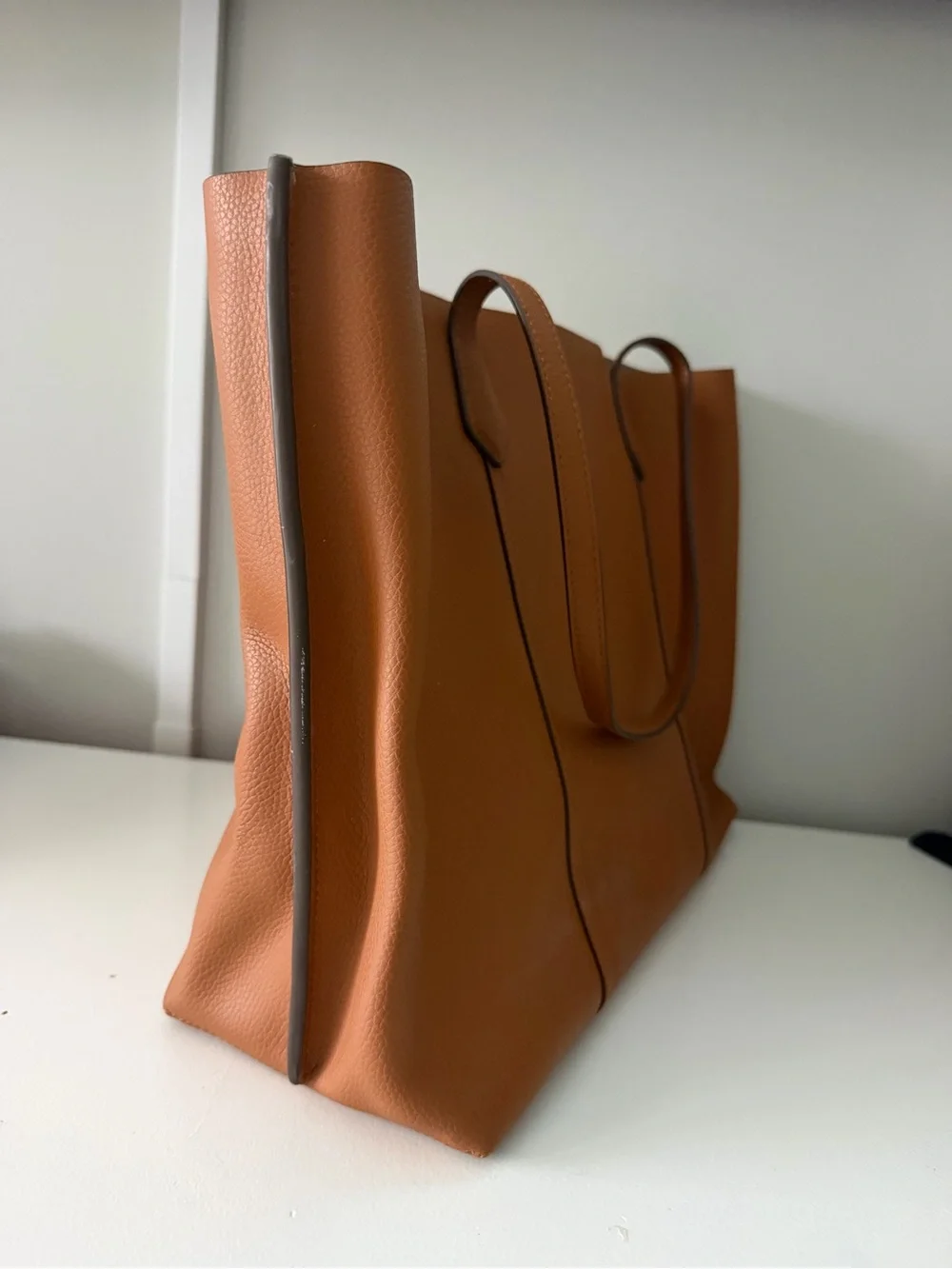 Tory Burch Cognac Leather Perry Tote